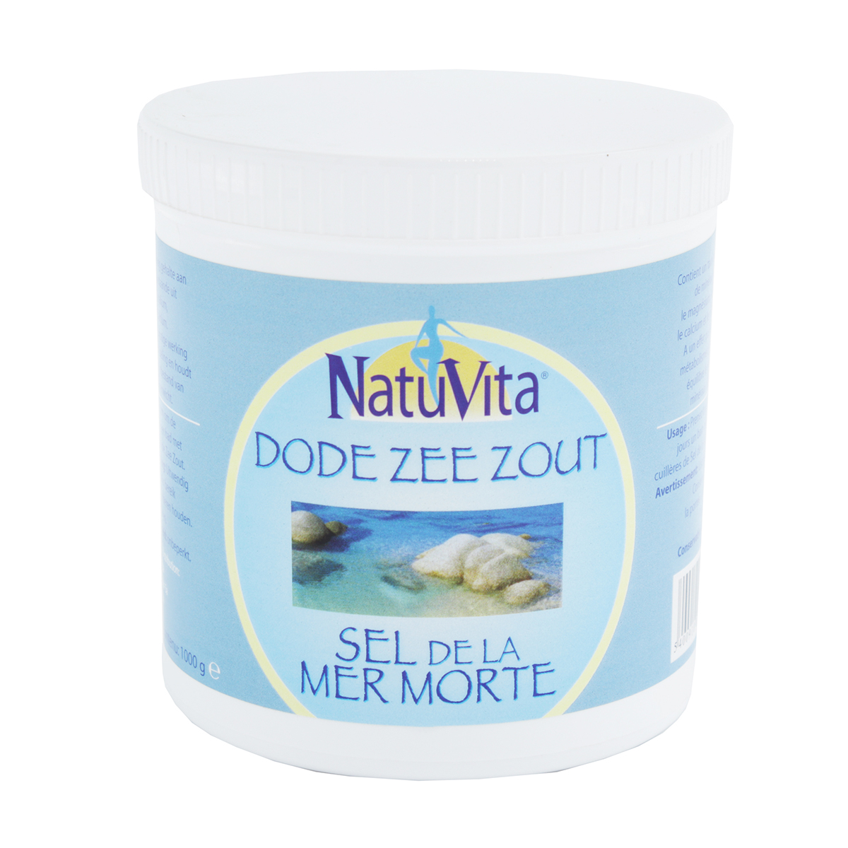 Natuvita Dode zee zout pot 1kg